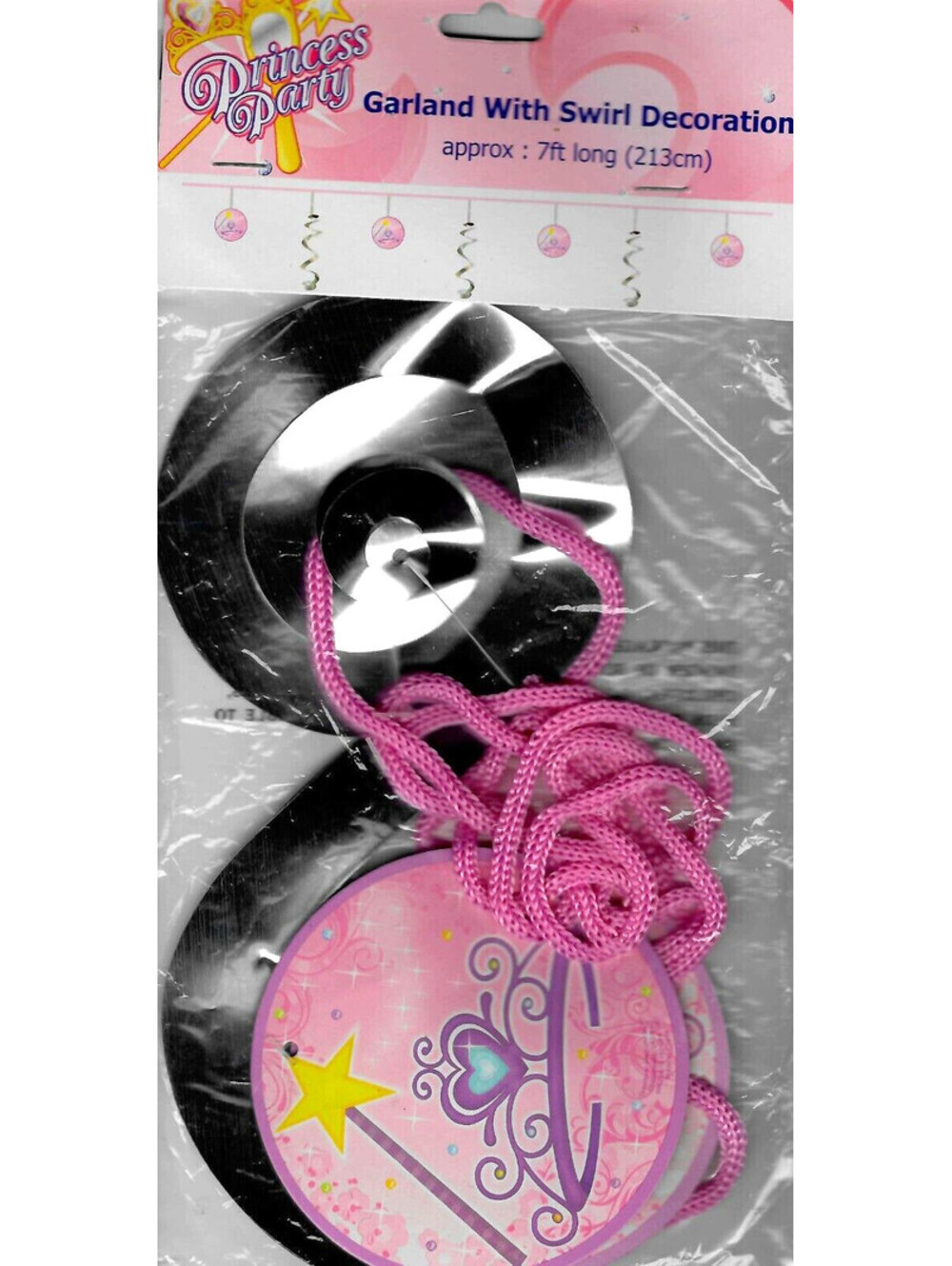 Princess Party - Garland with Swirl Decoration